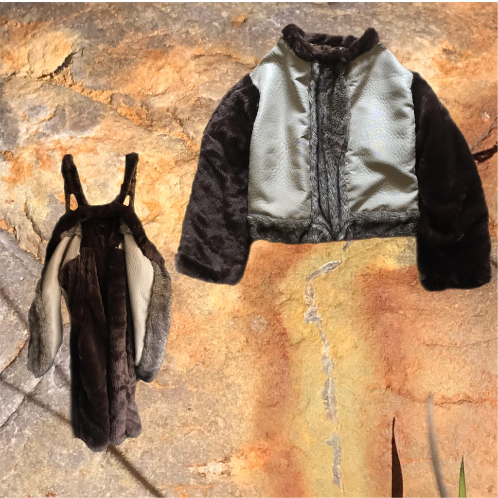 Faux Fur Backpack Coat