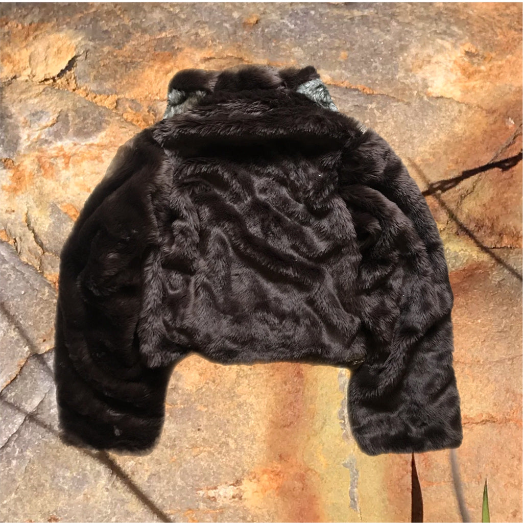 Faux Fur Backpack Coat