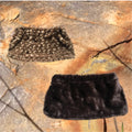 Faux Fur Dual Toned Mini Skirt