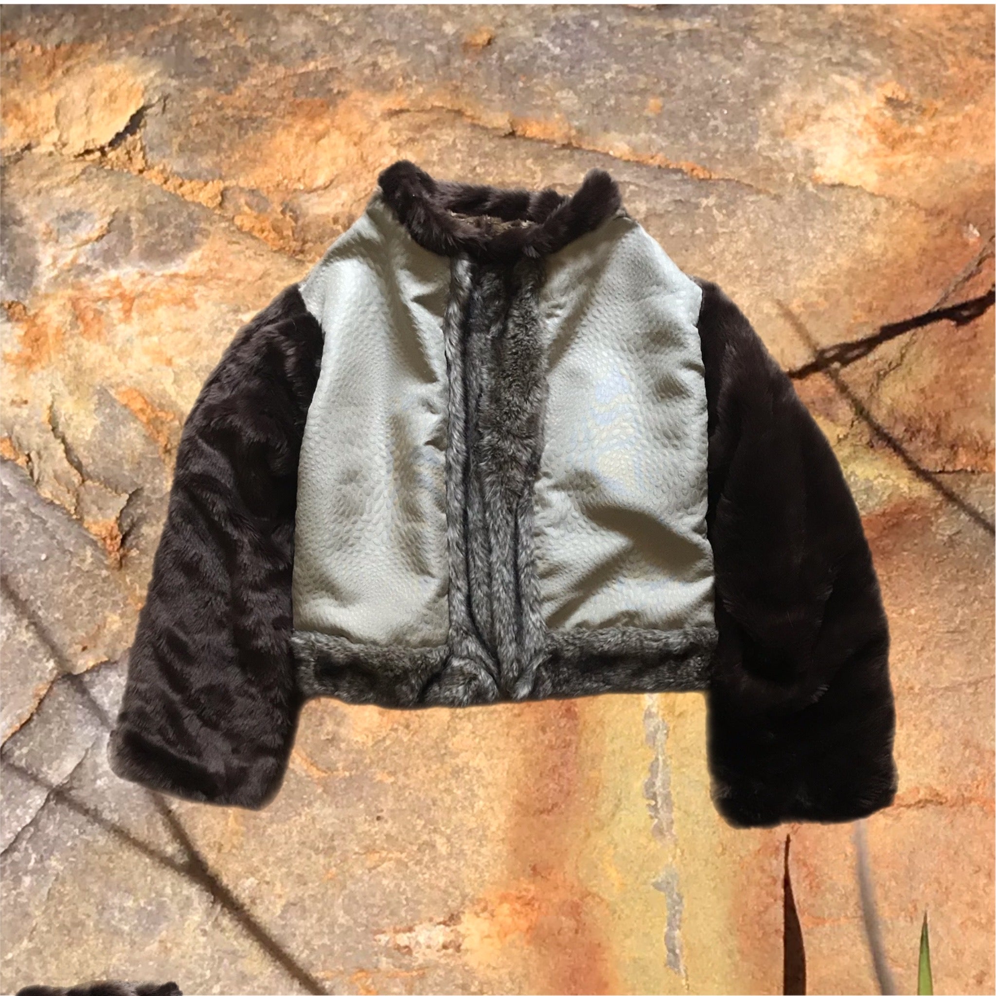 Faux Fur Backpack Coat