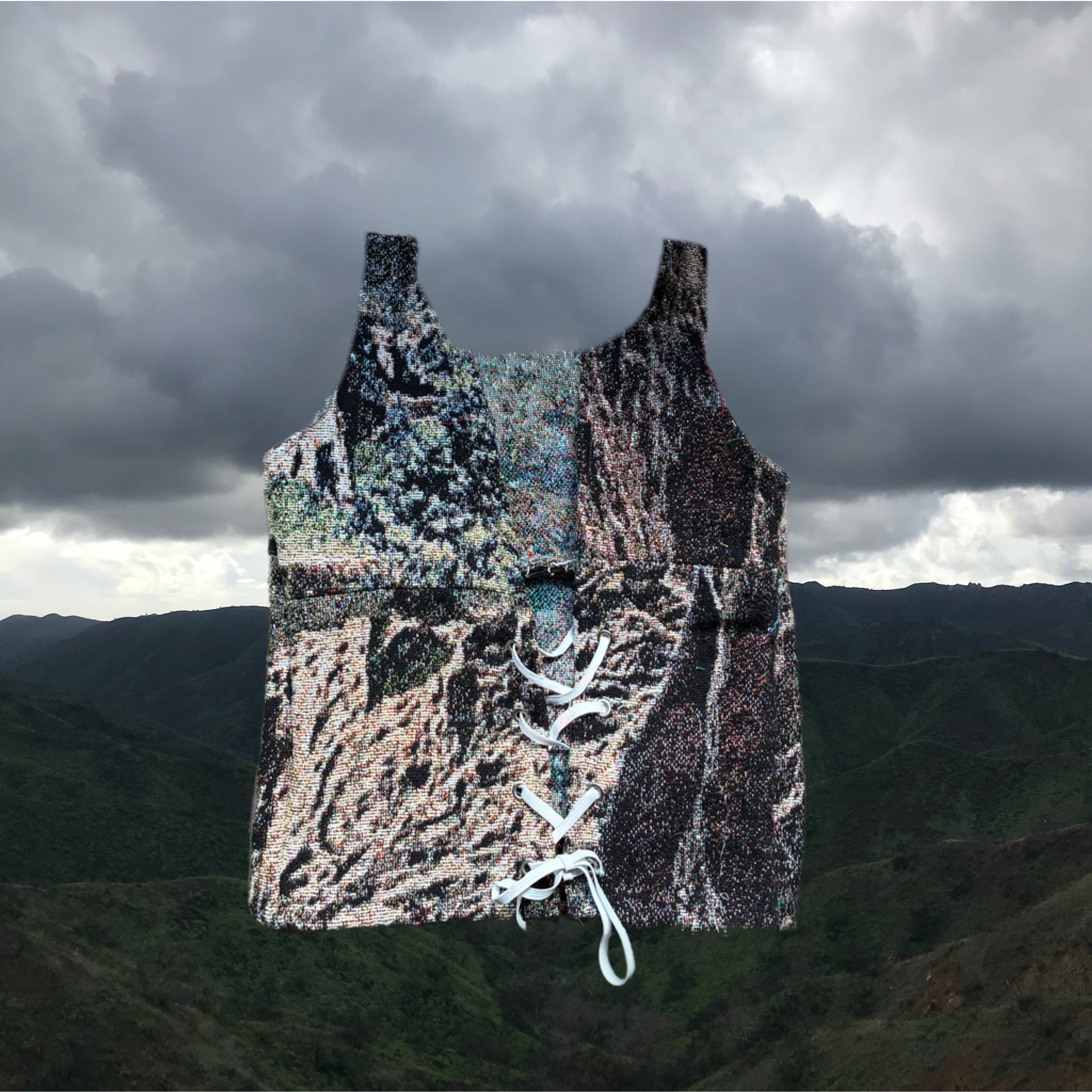 Sandstone Lace Up Tank