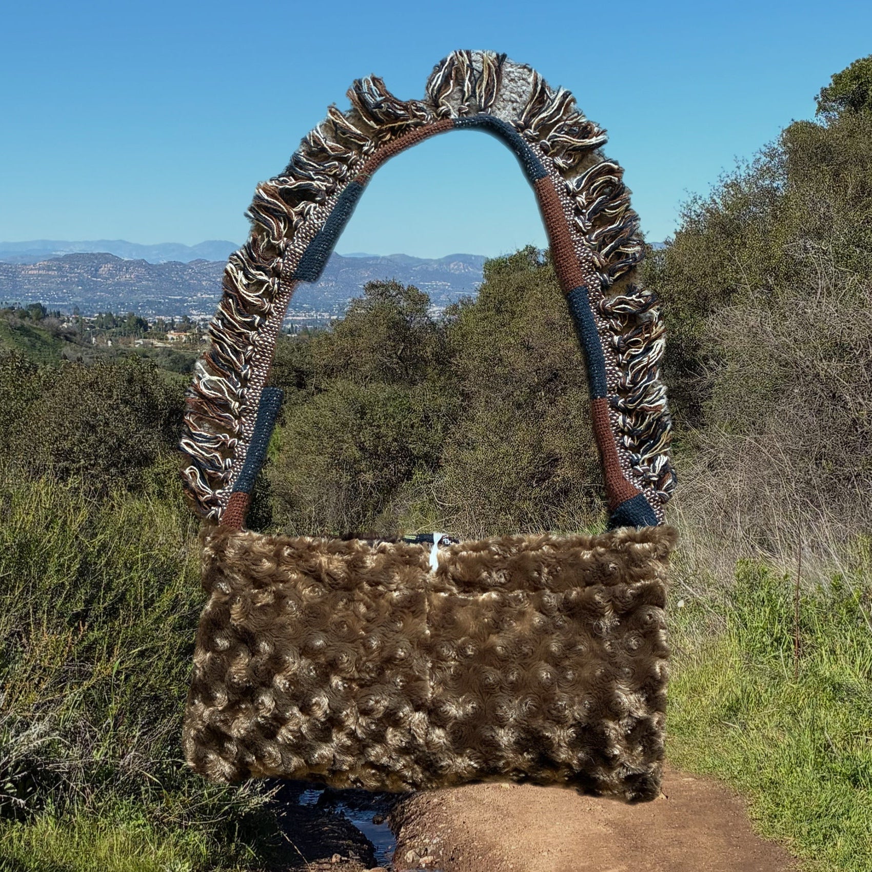 Patchwork Blanket Crossbody Tote Bag