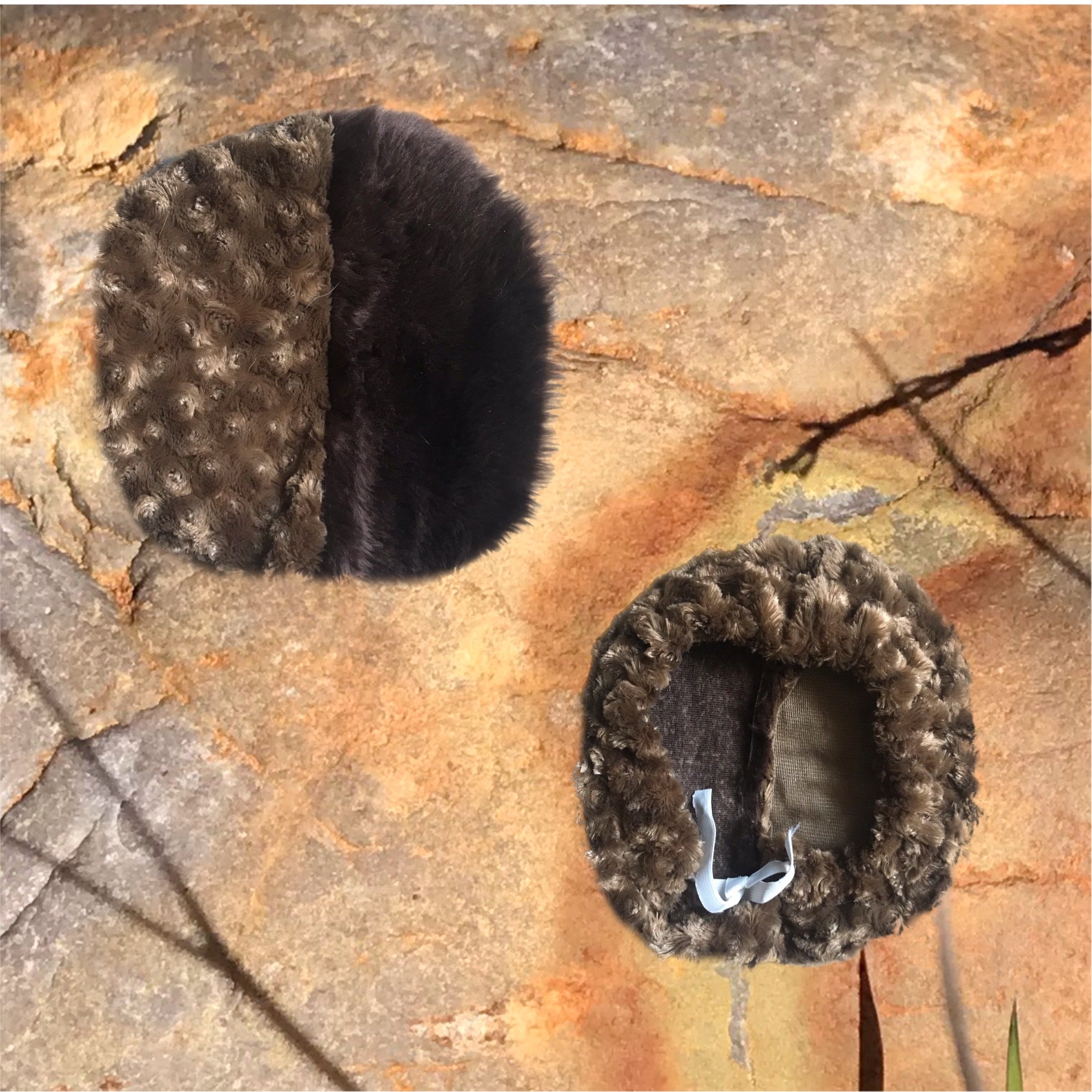 Faux Fur Dual Tone Beret